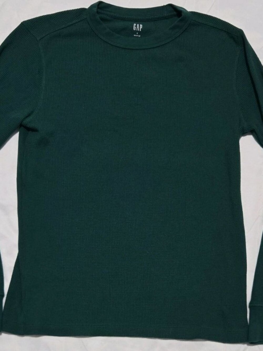 Gap Men’s Green Thermal Long Sleeve Shirt Size S